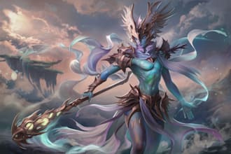 draw you fantasy character digital art