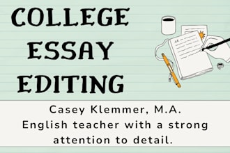 edit your college application essay or personal statement