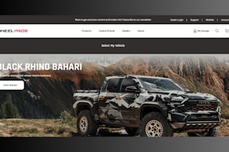 build wheel website ymm auto parts shopify store car parts dropshipping website