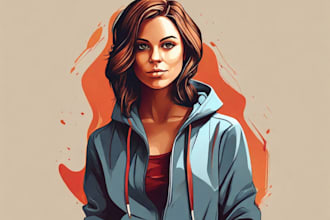 draw portrait vector art