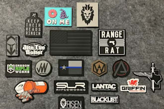 design high quality custom pvc, embroidery and military badges