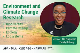 write environment research, biodiversity, climate change, ecology and ecosystems