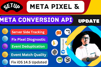 setup or fix meta pixel conversion API server side tracking