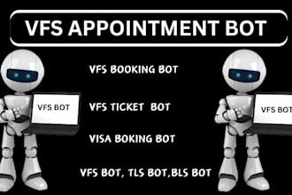 create vfs appointment bot, vfs booking bot, tls bot, visa booking bot