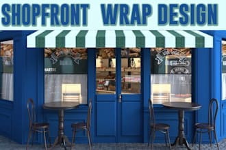 do professional shop front or storefront window graphics, vinyl stickers
