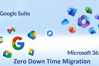 migrate your email to google workspace or office 365, zoho, webmail, no downtime