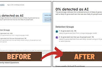 humanize ai content, rewrite and edit ai generated text