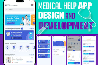 build  telemedicine mobile app, doctor booking app, healthcare app, pharmacy app