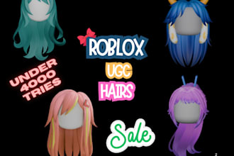 make your roblox ugc, hair, accessories for you