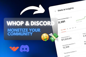 setup paid discord server with whop bot subscriptions in 24 hours