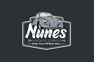 design classic vintage cars customization logo