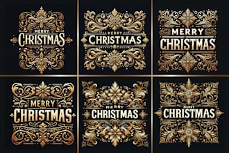ornament your logo for christmas , halloween , birthday and new year holiday etc