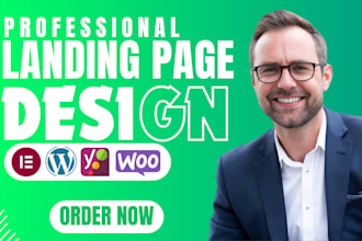 landing page, wordpress landing page elementor, website landing page fast