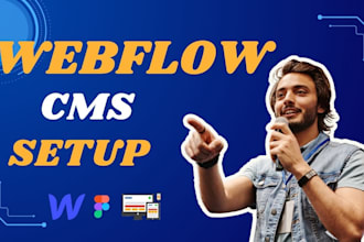 do cms setup, blog site design, webflow ecommerce design