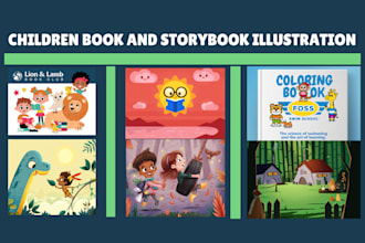 design attractive children storybook illustration and book cover design