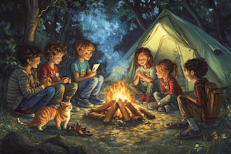 create watercolor illustrations for children book, kids picture book