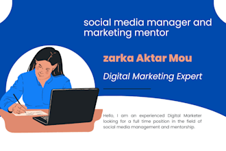 be your social media manager and marketing mentor