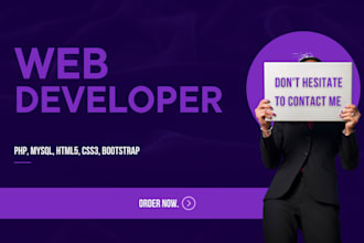 develop PHP, mysql website