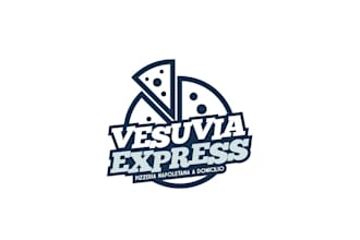 make a premium modern pizza brand logo design unique branding