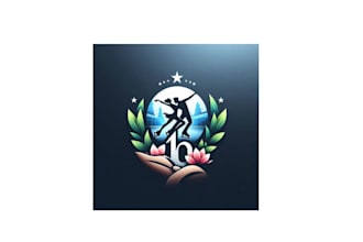 make icon traditional ice dancing logo