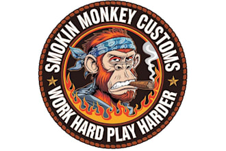 design luxury monkey logo