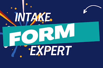design fillable PDF forms, intake forms, order forms, receipt