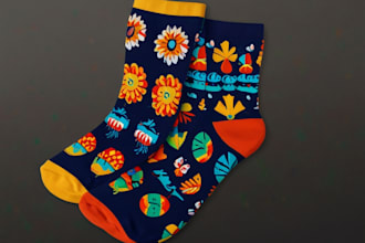 design custom and unique socks design