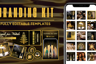 design luxury instagram branding kit