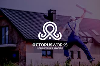 design a modern creative real estate property logo for your business