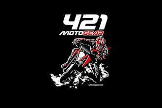 design modern sports bike motorcycle logo