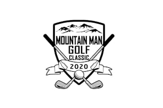 design mountain man golf classic logo