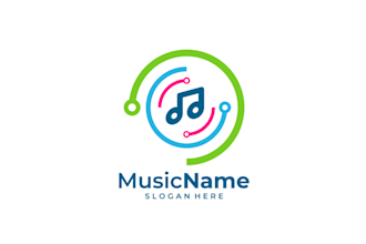 design unique music brand and artist logo