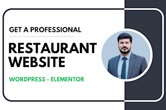 create a professional restaurant website using wordpress elementor