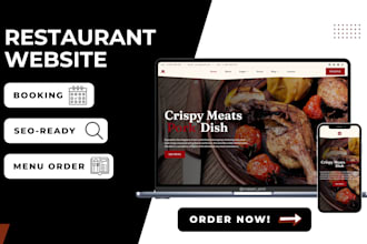 create a restaurant website with an online booking system