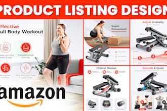 design amazon listing images, infographics, product image editing