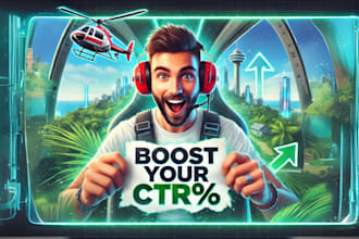 design amazing youtube thumbnail in 1 day