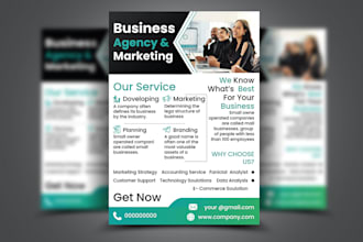 design a modern business flyer and professional