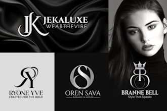 do minimalist monogram initial letter fashion brand logo design