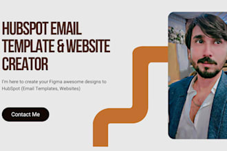 design and develop editable hubspot email templates