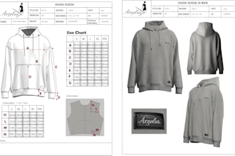 provide accurate and professional clothing tech packs