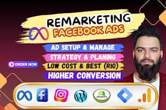 create facebook, instagram, remarketing ads, shopify meta advertising
