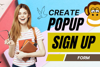 integrate mailchimp popup form newsletter form signup form