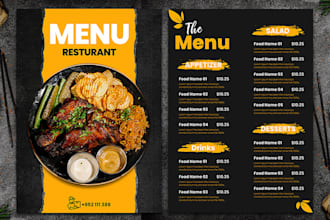design digital menu, digital restaurants menu board