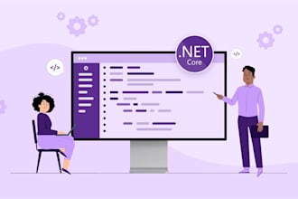 develop asp dot net core and mvc web application with sql databases