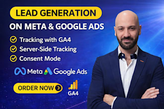 build a lead generation strategy with meta and google ads and ga4 setup