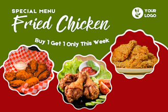 design food flyer, real estate flyer or custom flyers