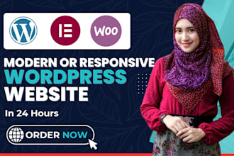 design premium wordpress website with elementor pro, divi or astra pro