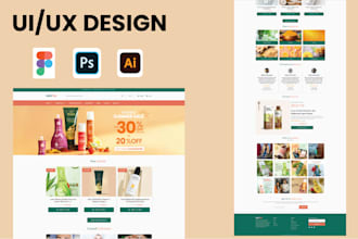 do website design ui ux, figma design, website ui ux