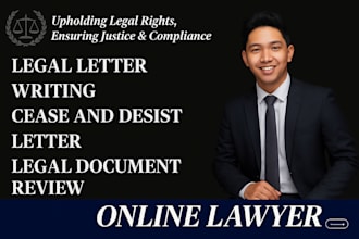 be online attorney land ownership lawyer, cease desist legal document review