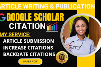 increase google scholar citation and publish your article in a indexed journal